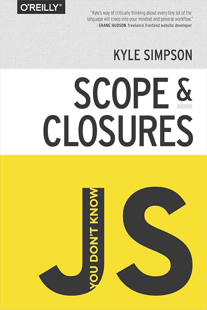Capa do livro You Don't Know JS: Scope & Closures